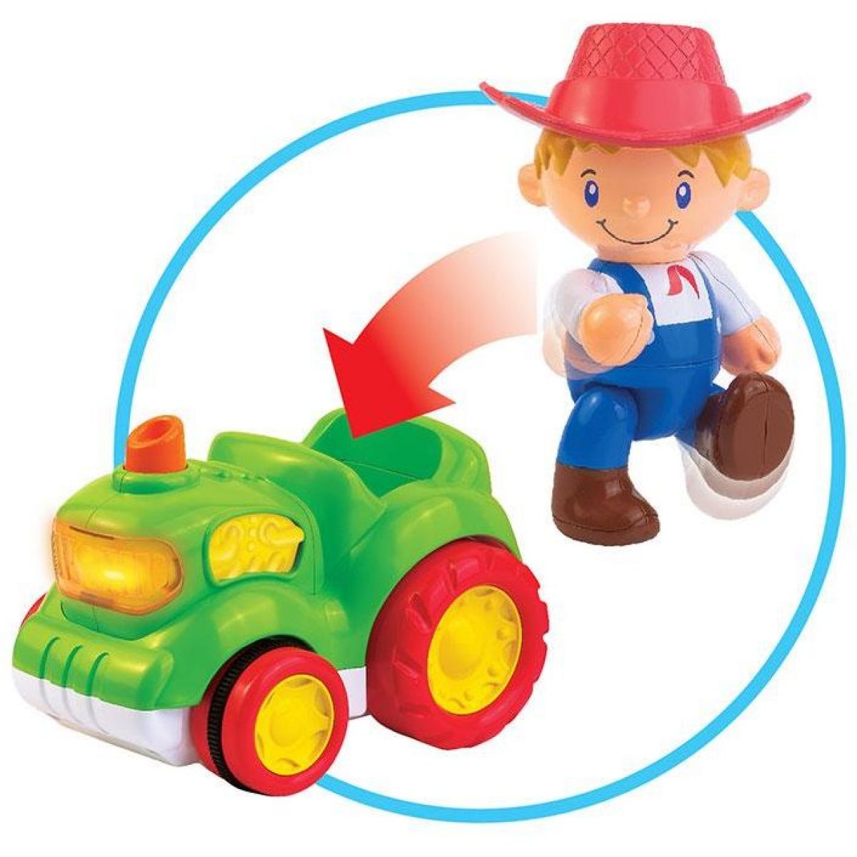 HM Studio Traktor zvířecí farma Stiskni a jeď