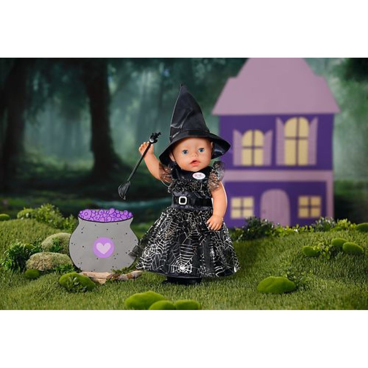 ZAPF Creation BABY born® Šaty s motivem čarodějnice 43 cm