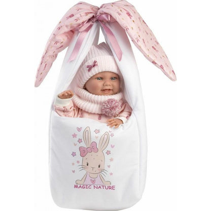 Llorens 73902 New born holčička realistická panenka miminko s celovinylovým tělem 40 cm