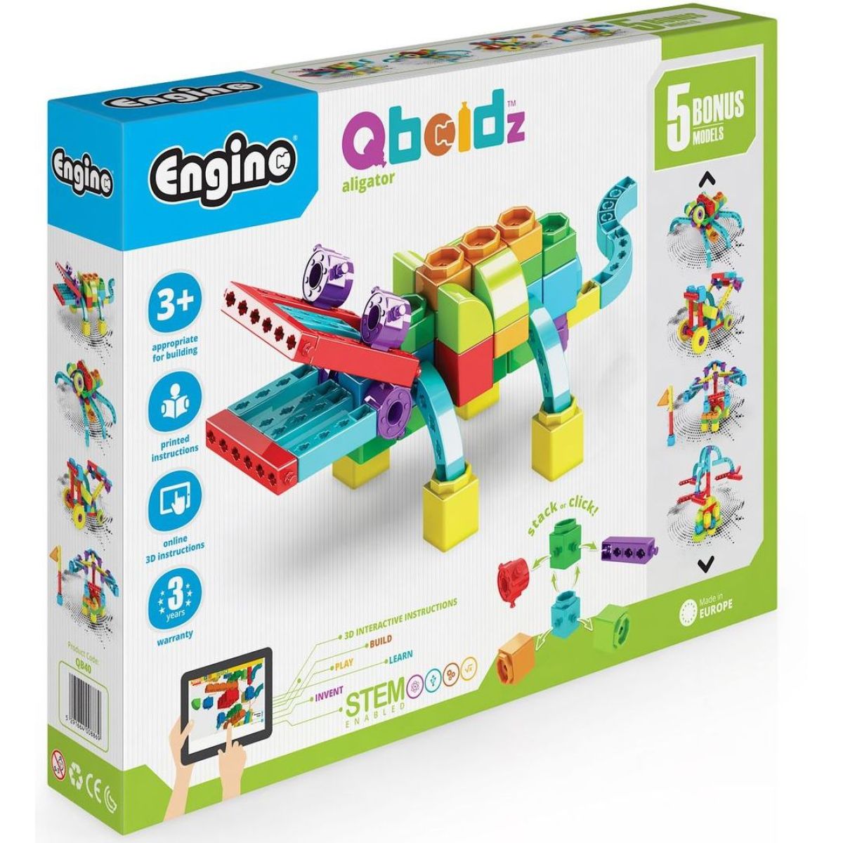 Engino Qboidz Aligátor 5 modelů