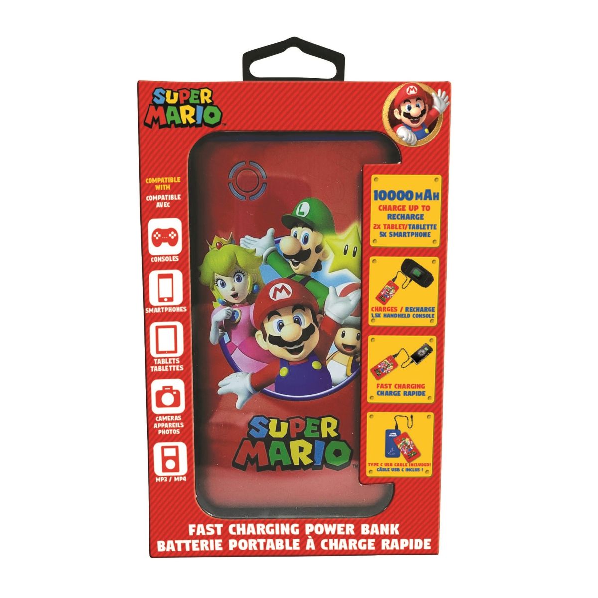 Lexibook Rychlonabíjecí power banka Super Mario 10 000 mAh