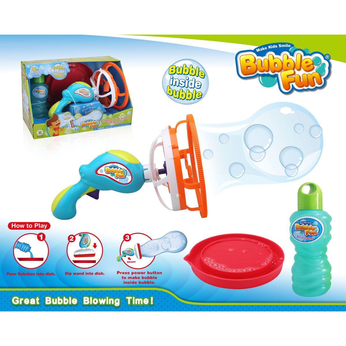 Bubble Fun Stroj na bubliny v jumbo bublině s náplní 236 ml