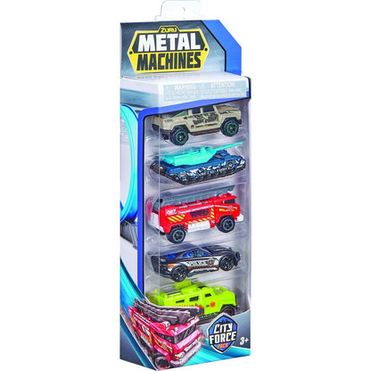 Metal Machines City force Sada aut 5 ks