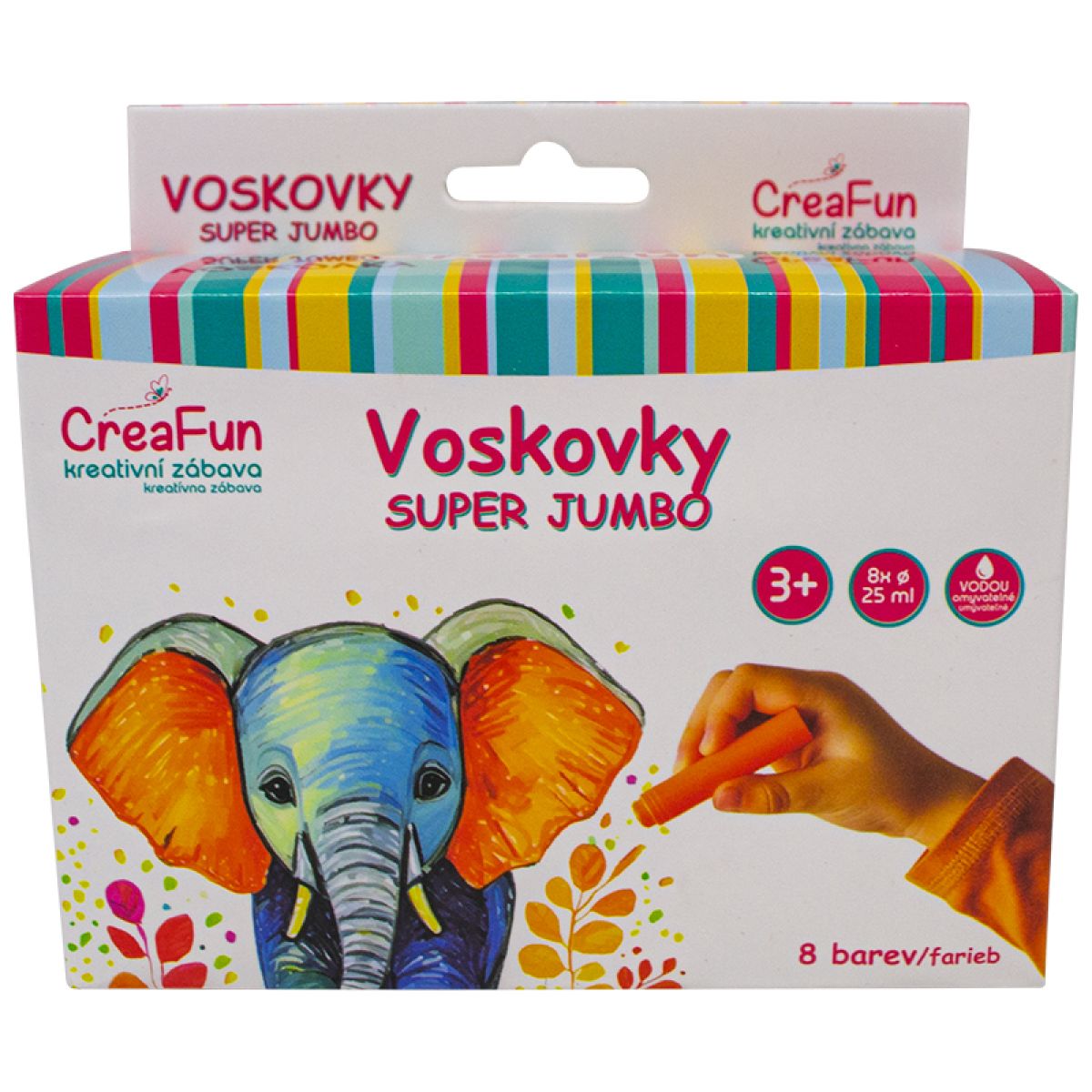 Sparkys CreaFun - Voskovky Super Jumbo 8 barev
