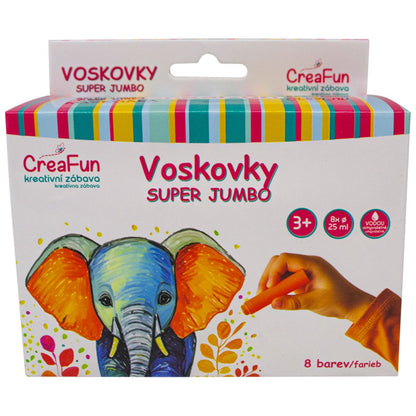Sparkys CreaFun - Voskovky Super Jumbo 8 barev