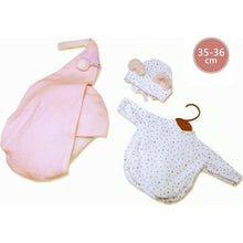 Llorens M635-66 obleček pro panenku miminko New born velikosti 35-36 cm