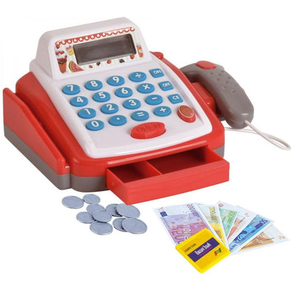 Plastová digitální pokladna 18cm s doplňky