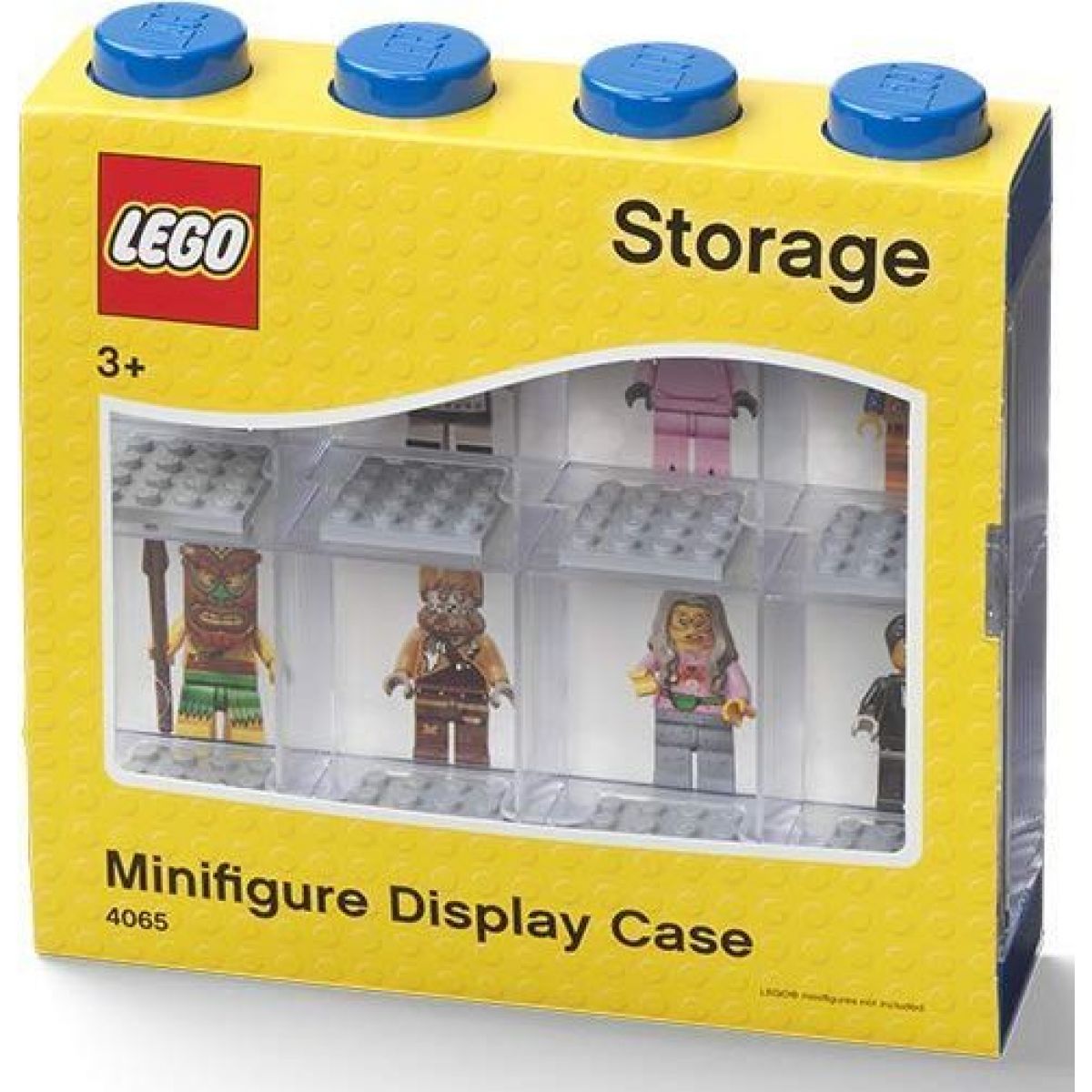 LEGO® sběratelská skříňka na 8 minifigurek - modrá
