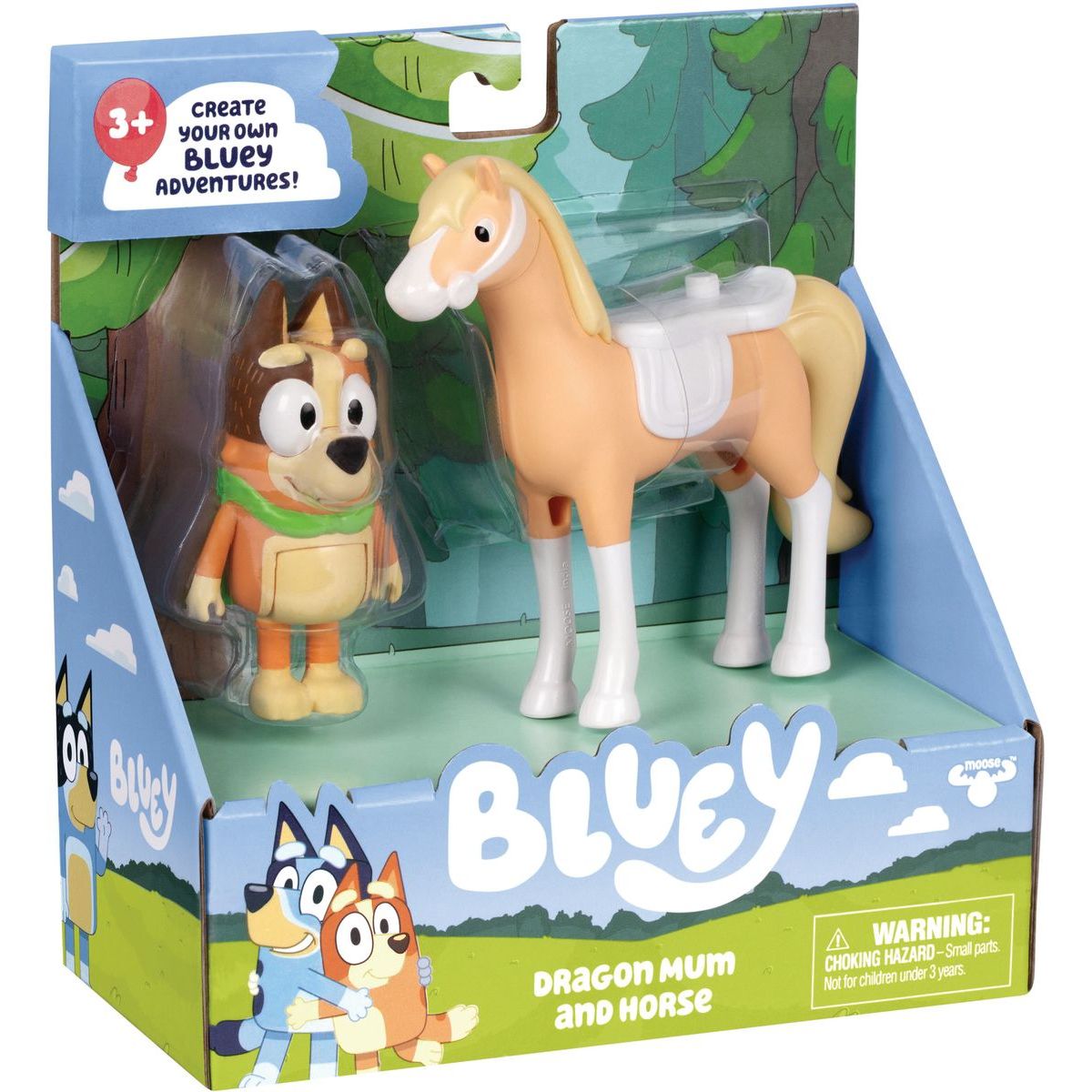 TM Toys Bluey Chilli a kůň Dragon Sada 2 figurek
