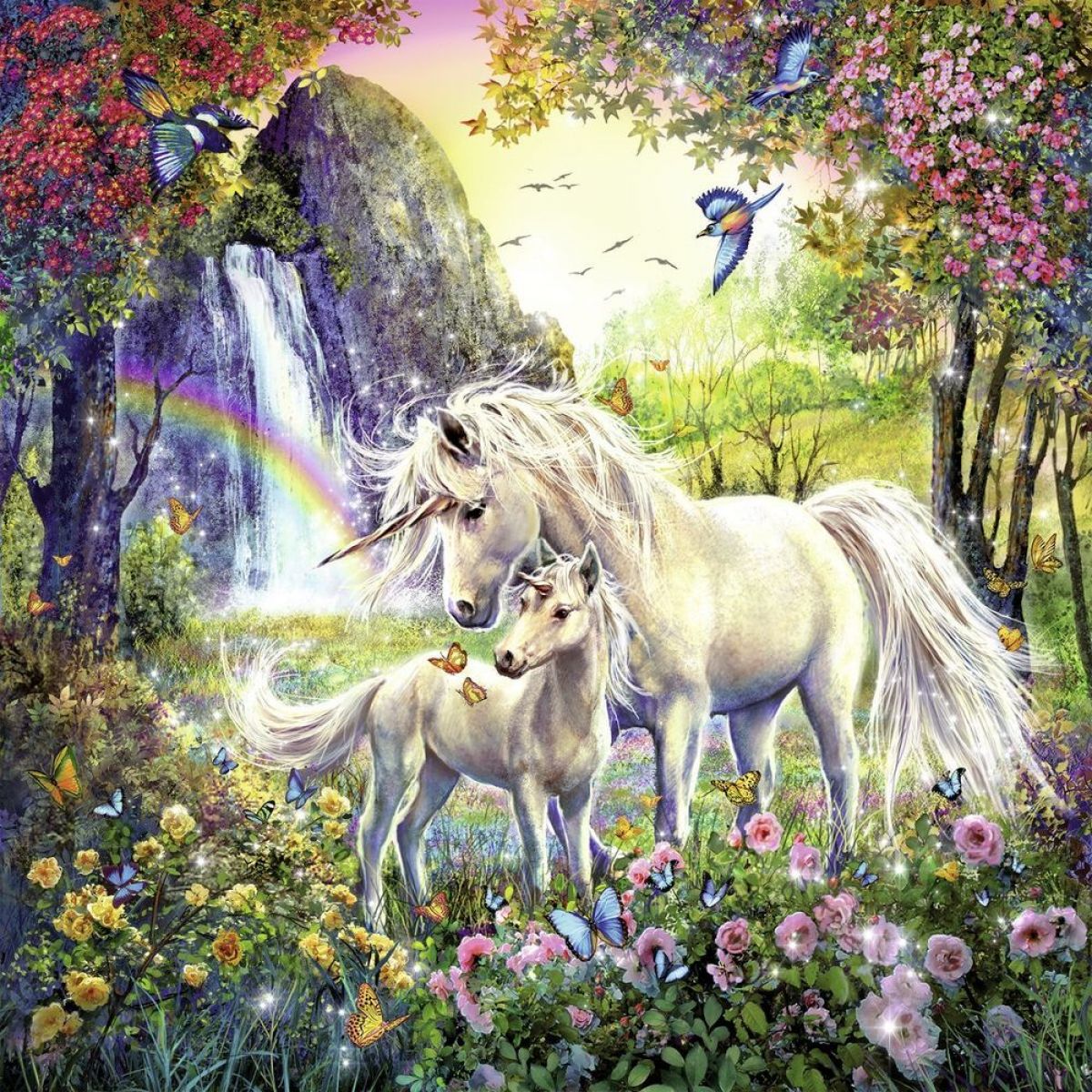 Ravensburger Puzzle Krásní Jednorožci 3 x 49 dílků