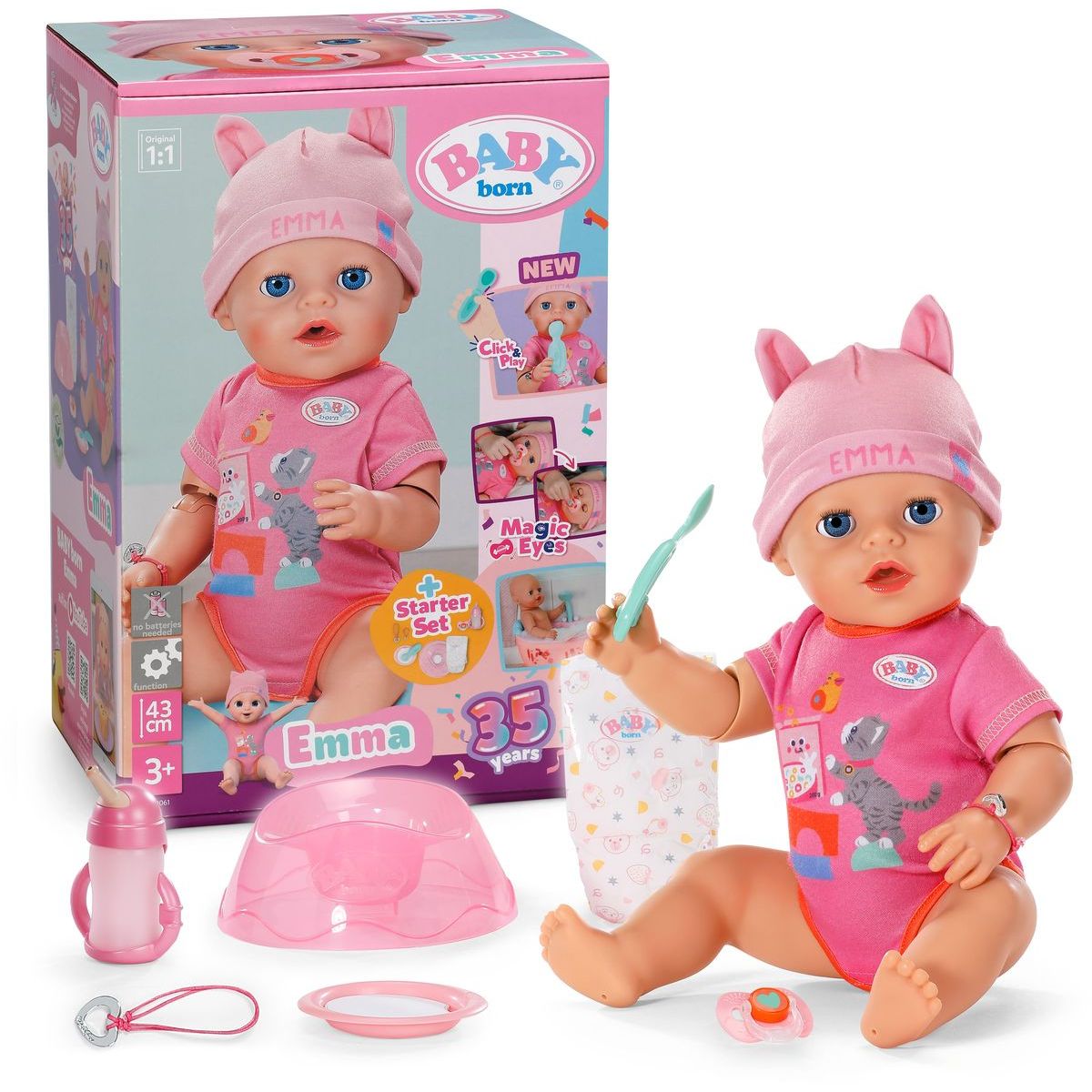 Baby Born Emma s kouzelnou rukou 43 cm II