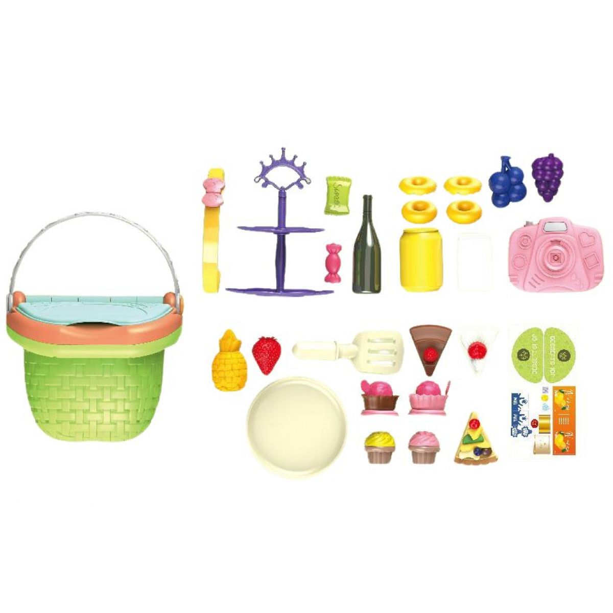 Alltoys Hrací set Piknikový košík s dezerty