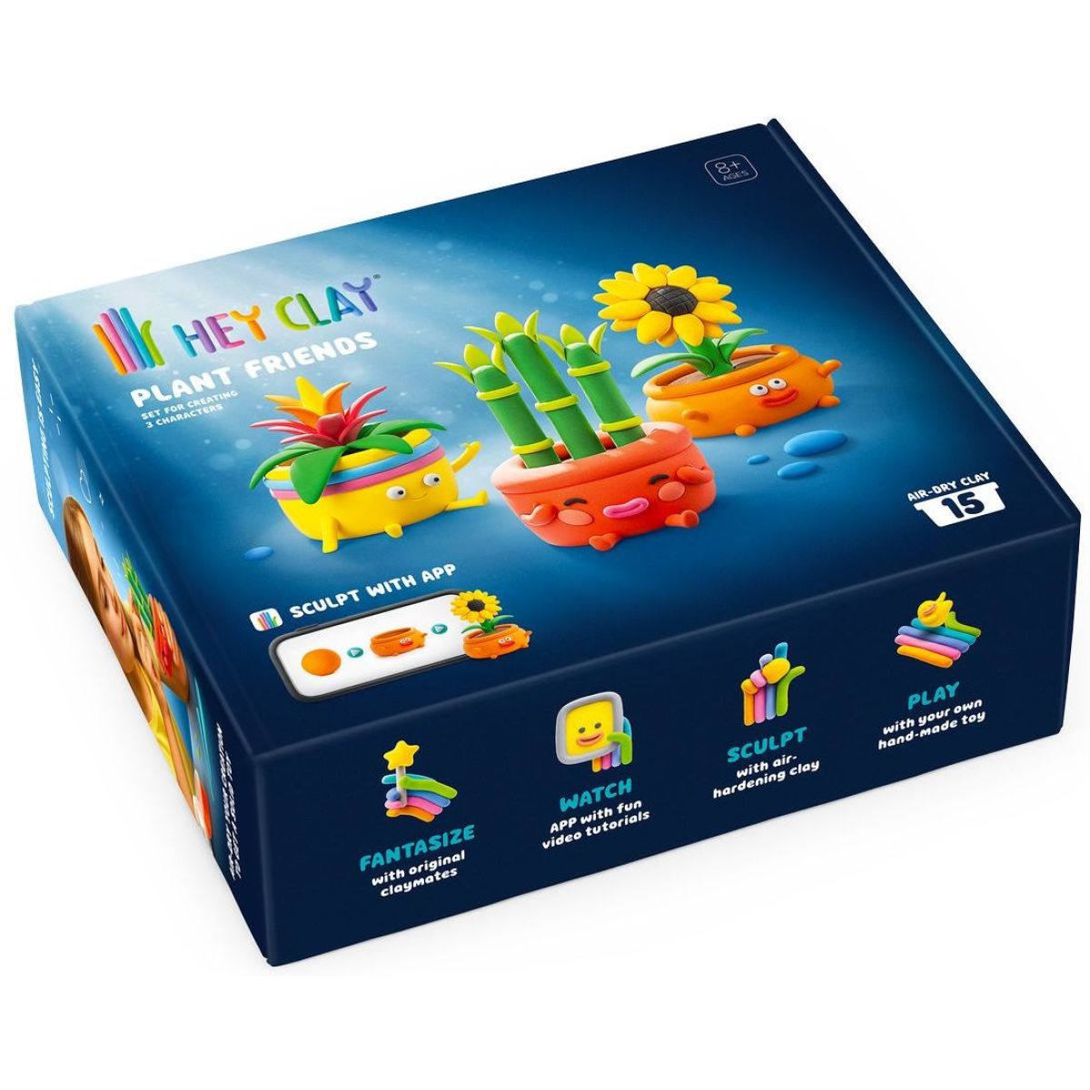 TM Toys Hey Clay Rostlinkoví přátelé Modelovací sada s doplňky