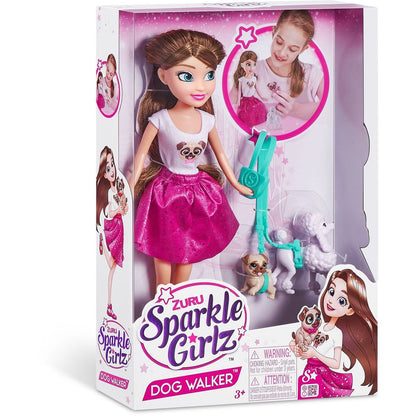 Zuru Panenka Sparkle Girlz se dvěma pejsky