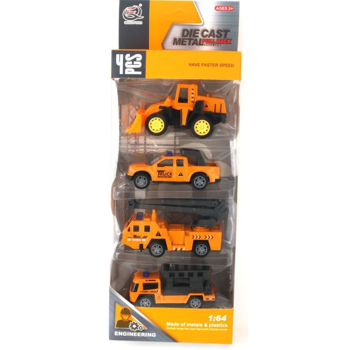Alltoys Autíčko 4 ks 1  :  64