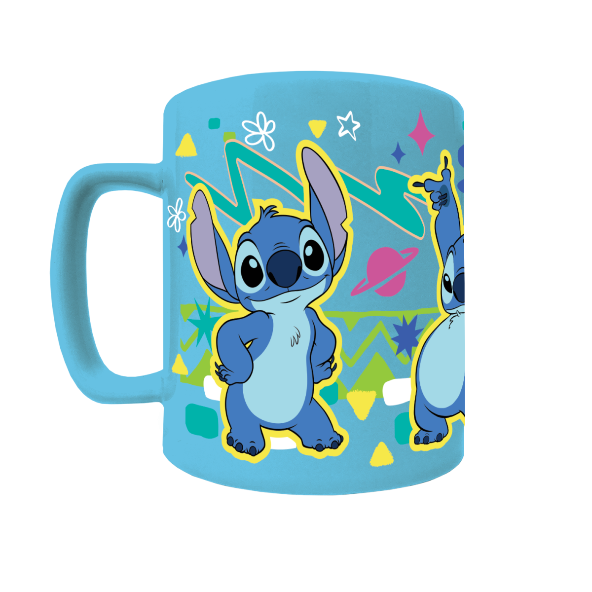 Pyramid International Lilo a Stitch hrnek s návlekem Stitch modrý