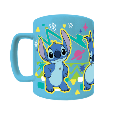 Pyramid International Lilo a Stitch hrnek s návlekem Stitch modrý
