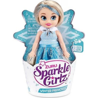 Zuru Princezna zimní Sparkle Girlz malá v kornoutku zimní princezna blond
