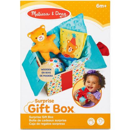 Melissa & Doug Dřevěná dárková krabička s překvapením