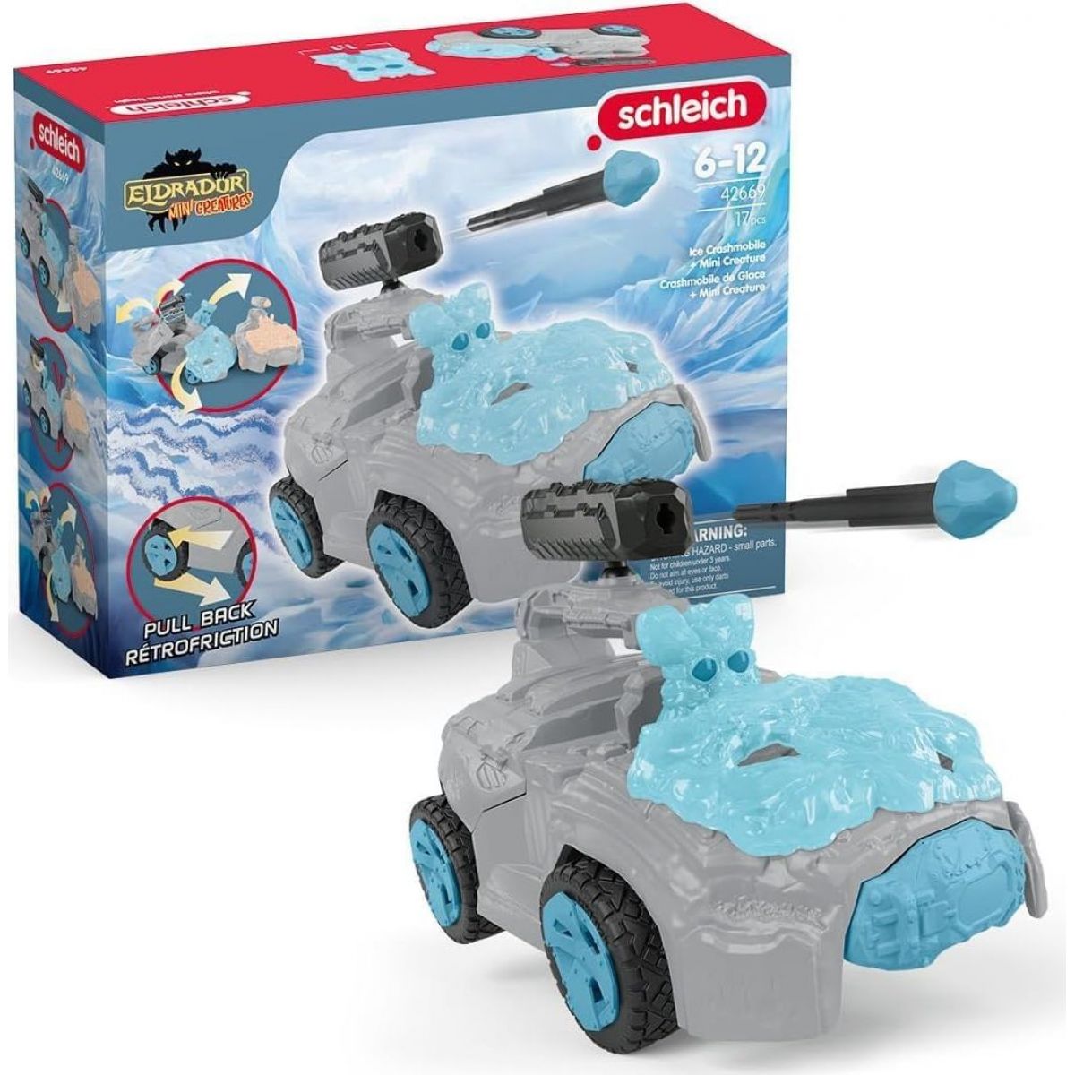 Schleich 42669 Ledový crashMobile s figurkami Mini Creature
