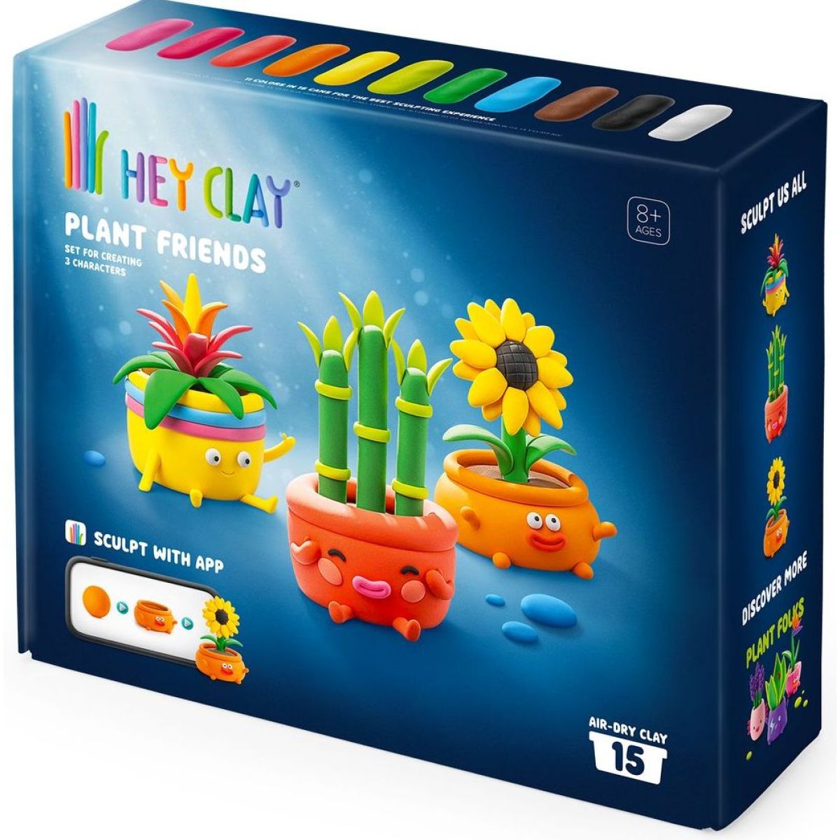 TM Toys Hey Clay Rostlinkoví přátelé Modelovací sada s doplňky