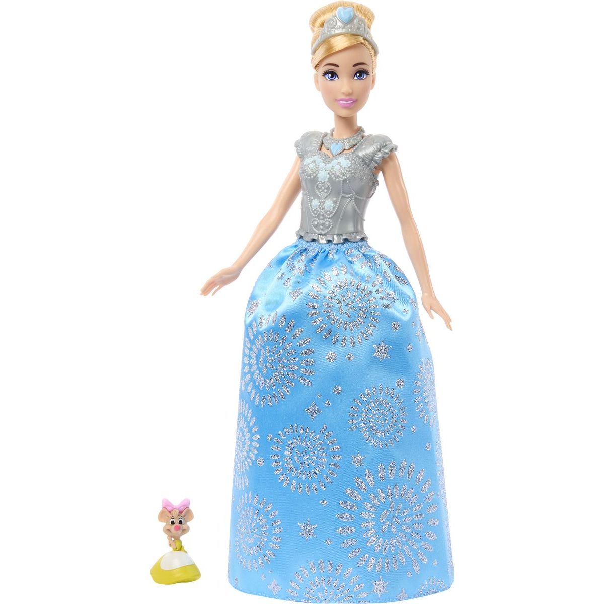 Mattel Disney Princess Panenka s královskými šaty a doplňky - Popelka JCR96