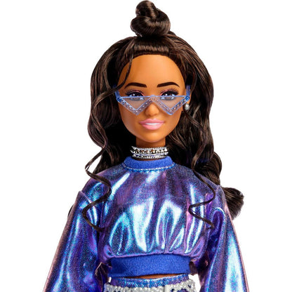 Barbie Deluxe modelka - modrý top