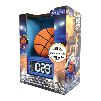 Lexibook Budík Basketbal se svítícím míčem