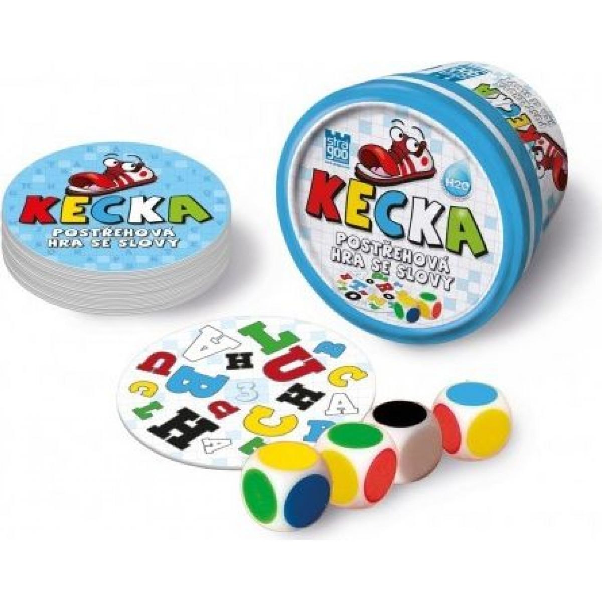 Kecka společenská hra v plechové krabičce 9 x 9 x 5 cm Stragoo