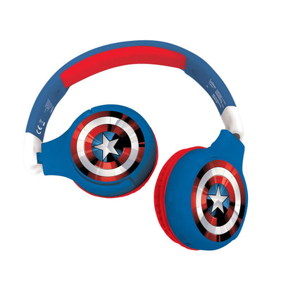 Lexibook 2v1 bluetooth skládací sluchátka Avengers s limitem hlasitosti