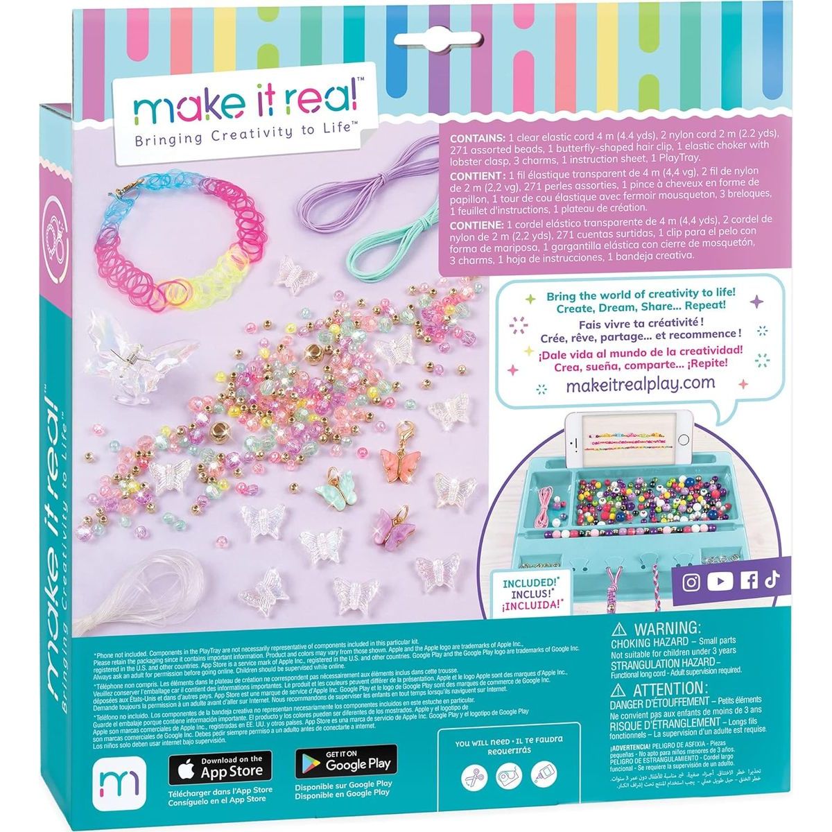Make it Real Sada na výrobu šperků s motýlky