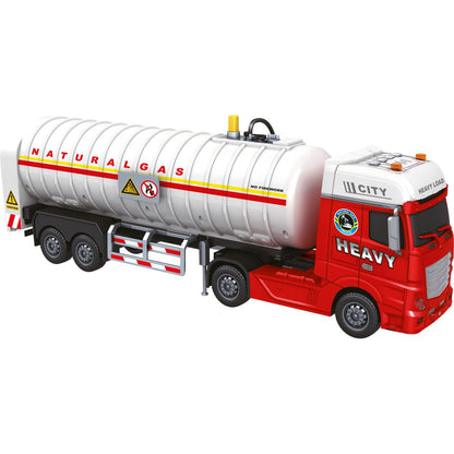 Sparkys CITY SERVICE CAR - 1:12 - Tahač s cisternou na zemní plyn (se zvukem a světly)