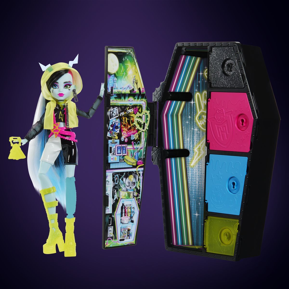 Monster High Skulltimate secrets panenka neon - Frankie