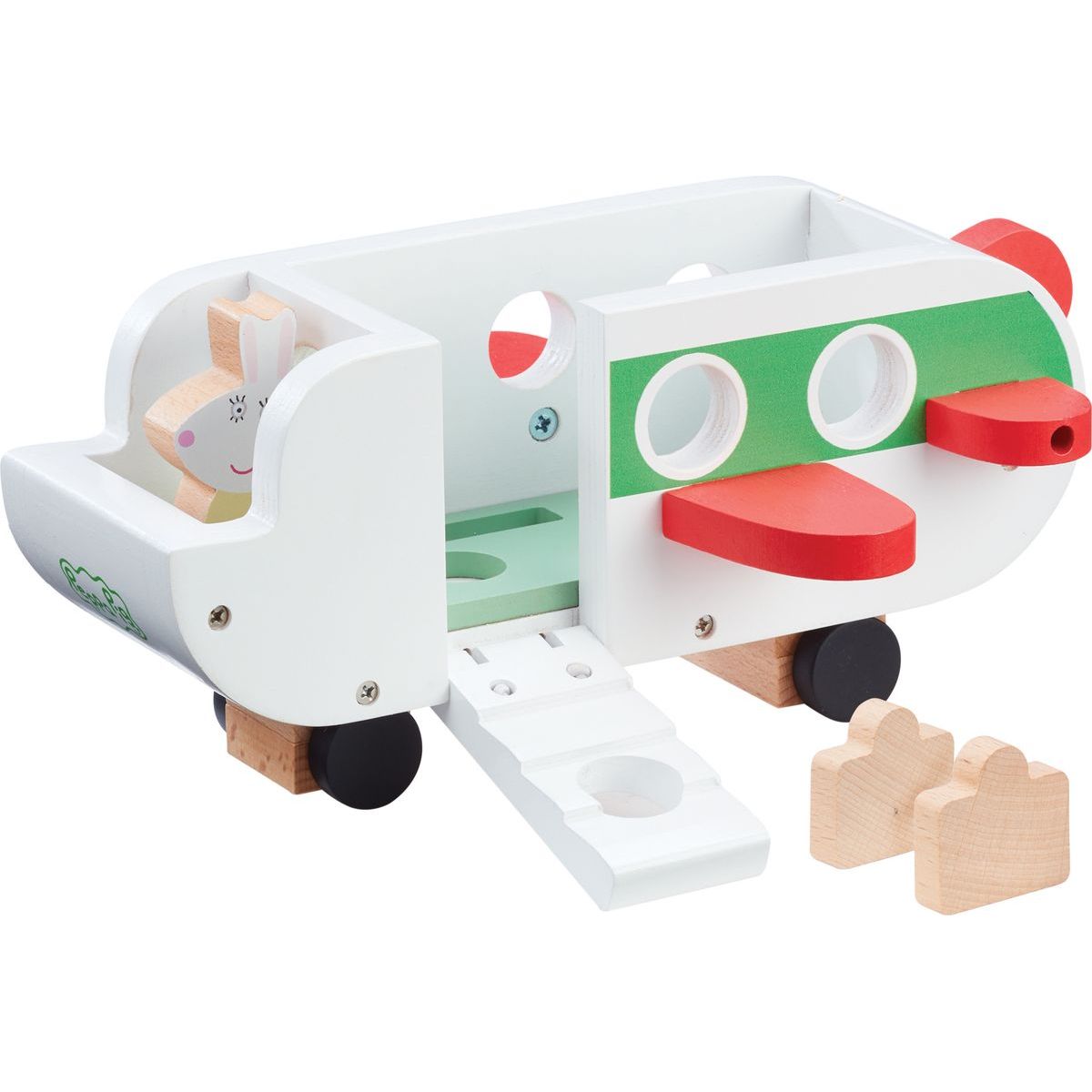 Peppa Pig dřevěný tryskáč a figurka paní Králíkové