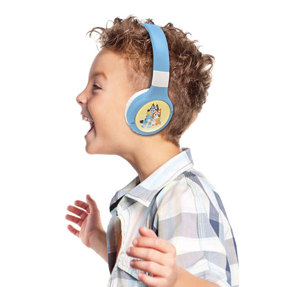 Lexibook 2v1 bluetooth skládací sluchátka Bluey s limitem hlasitosti
