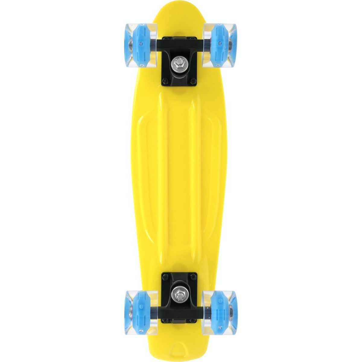 Fish Pennyboard se svíticími LED kolečky, žlutý