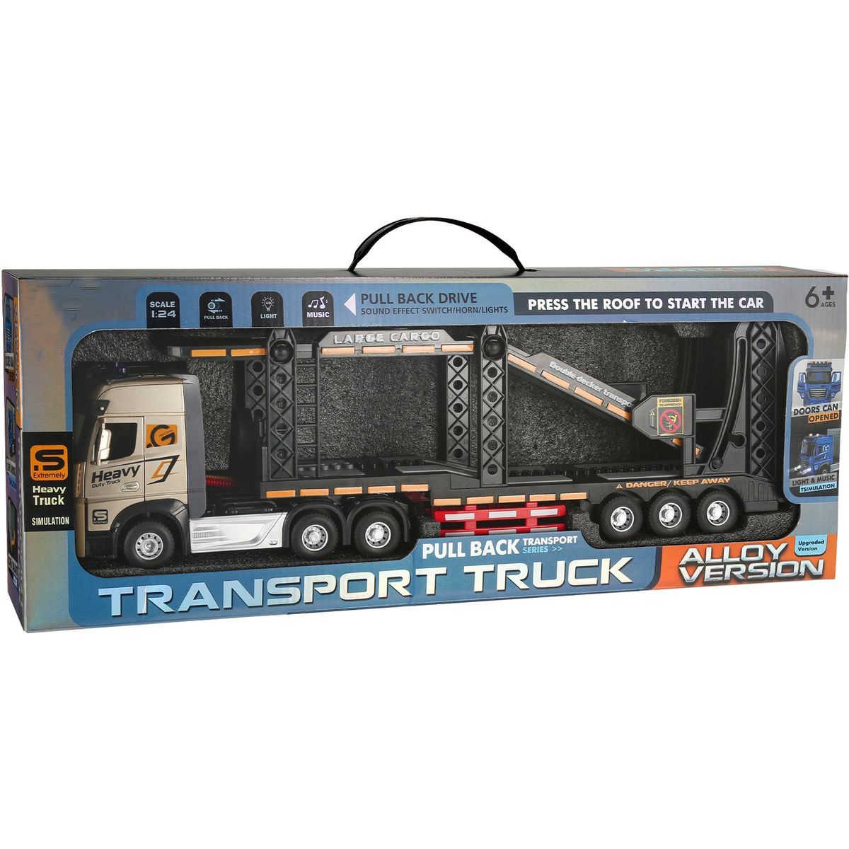 Sparkys 1:24 Kovový Kamion pro přepravu aut
