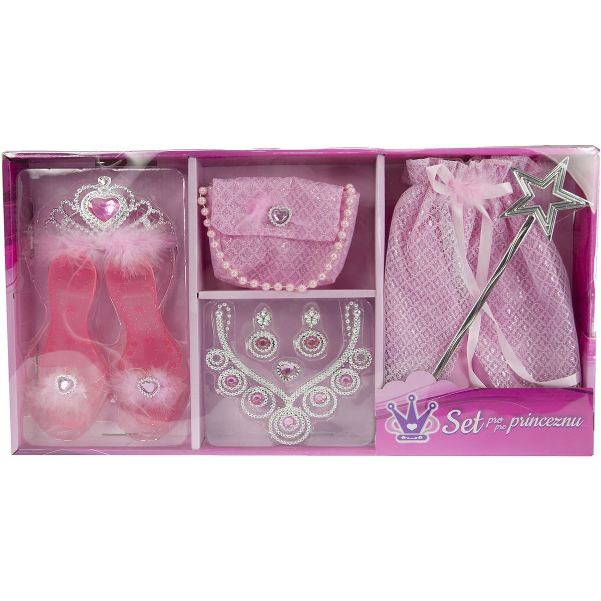 Alltoys Set pro princeznu se sukýnkou a pantoflíčky