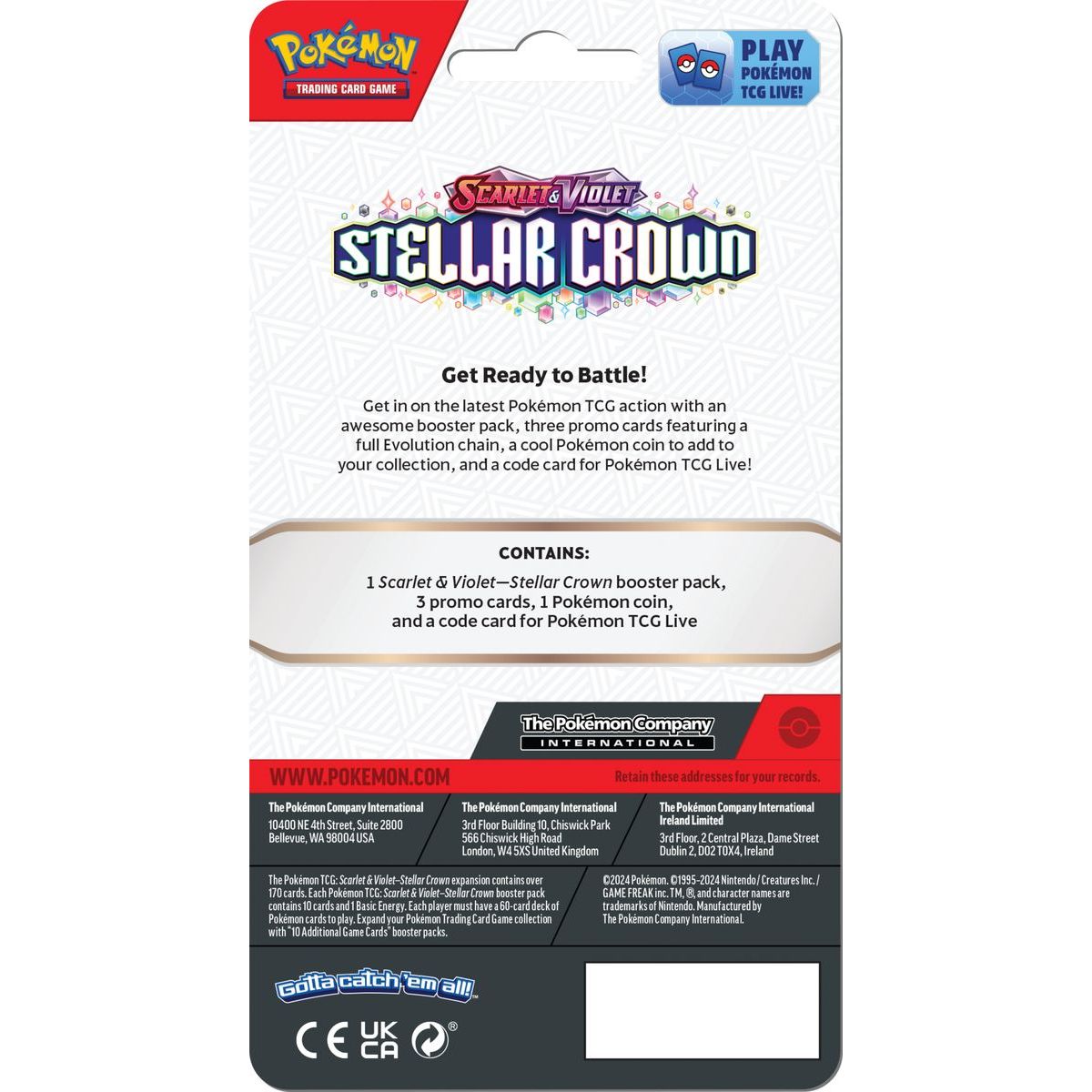 Pokémon TCG: SV07 Stellar Crown - Premium Checklane Blister Roaring Moon