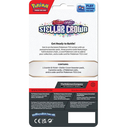 Pokémon TCG: SV07 Stellar Crown - Premium Checklane Blister Roaring Moon
