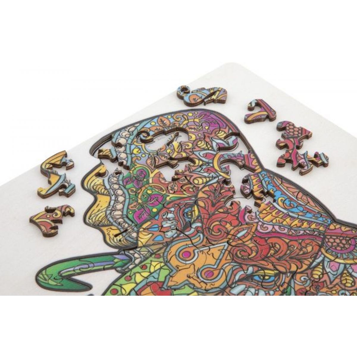 Craft Creative Dřevěné puzzle Slon 132 dílků