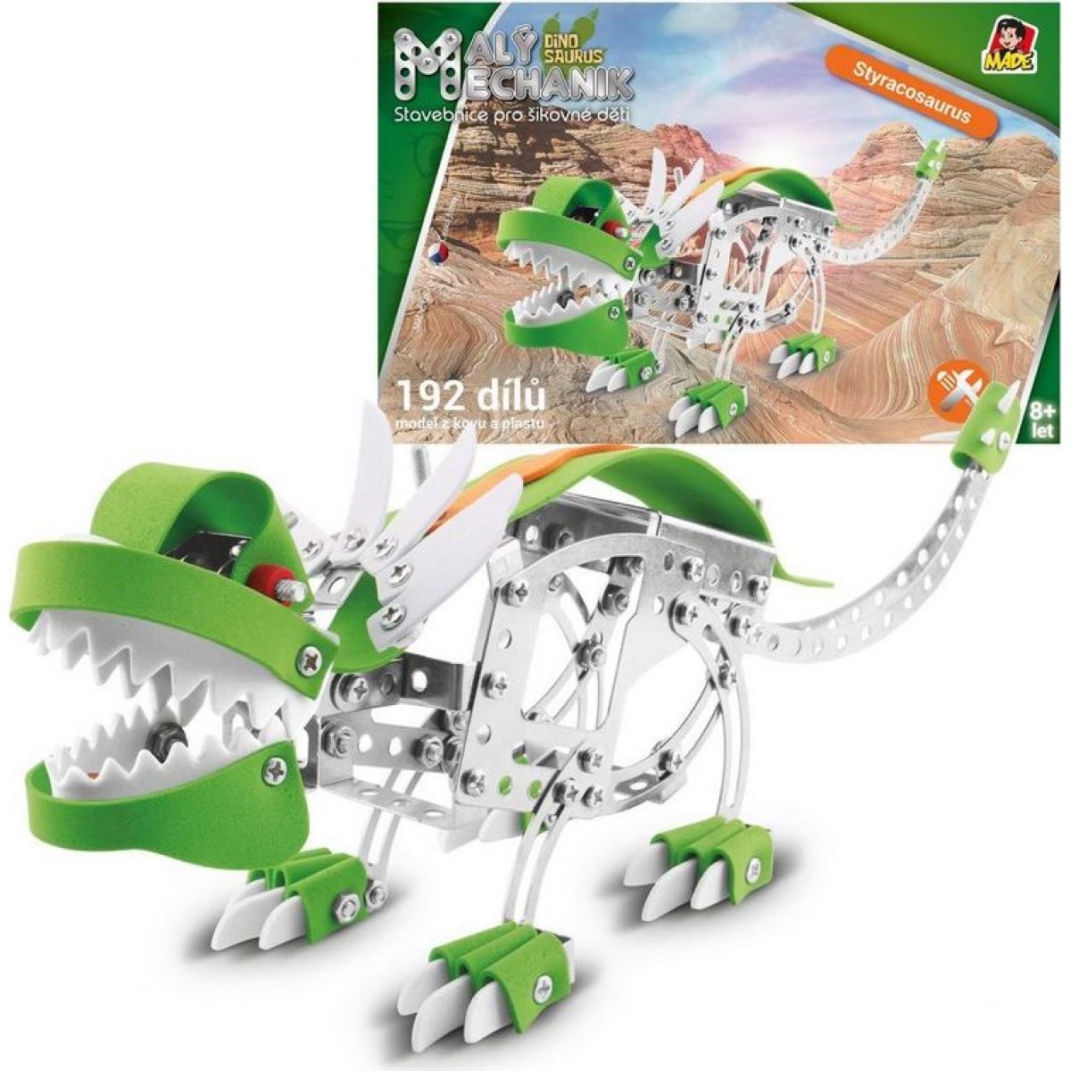 Malý mechanik 192 dílků Styracosaurus