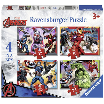 Ravensburger Puzzle 4 v 1 Disney Marvel Avengers 72 dílků