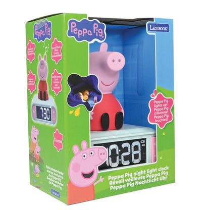 Lexibook Budík Prasátko Peppa se svítící figurkou