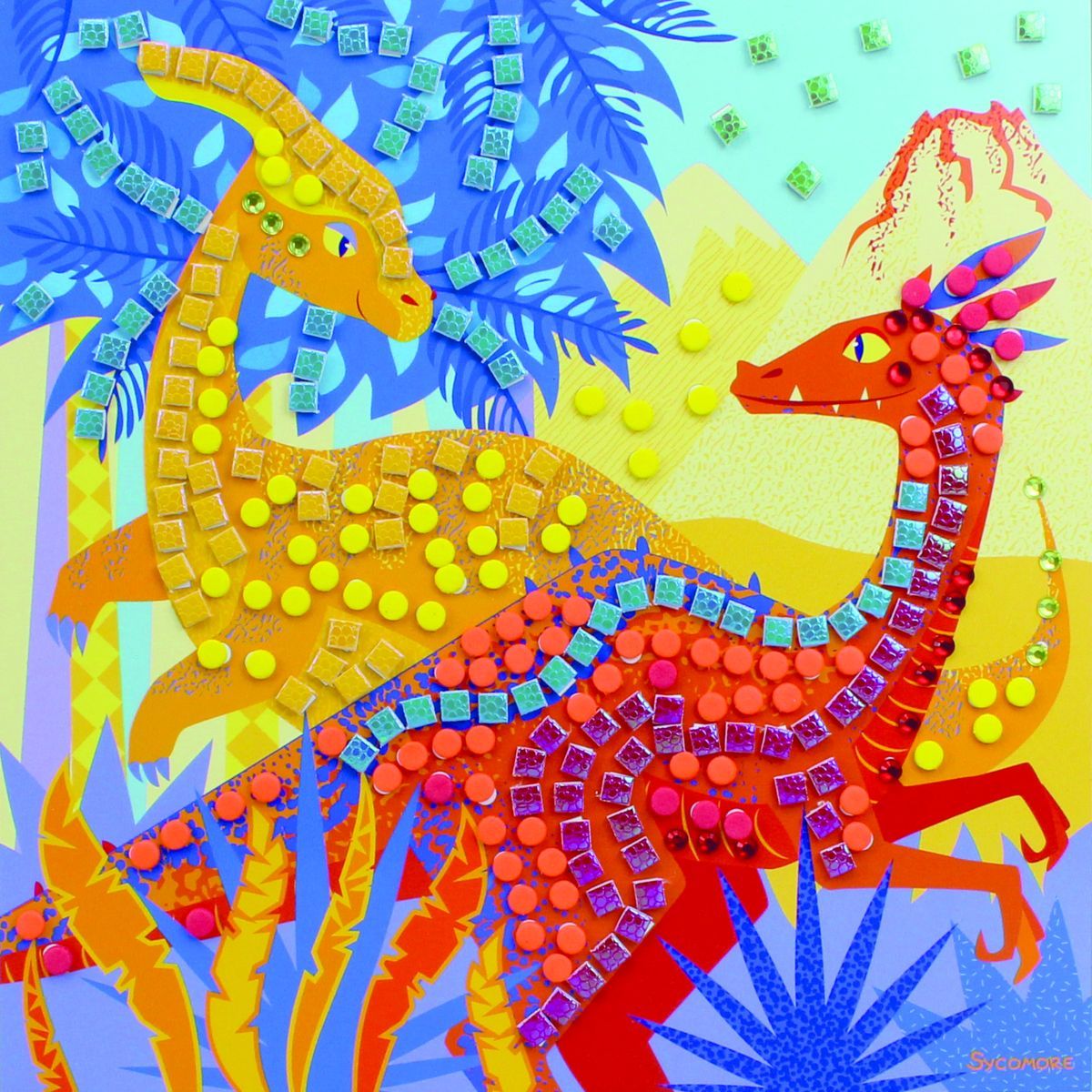 Sycomore mozaika - Dinosauři 5 ks