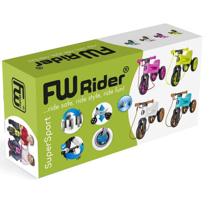 Odrážedlo Funny Wheels Rider SuperSport bílo-tyrkysové