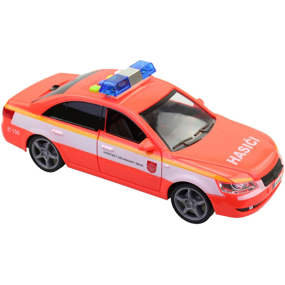 MaDe Hasičské osobní auto s českým hlasem, CZ box, 24cm