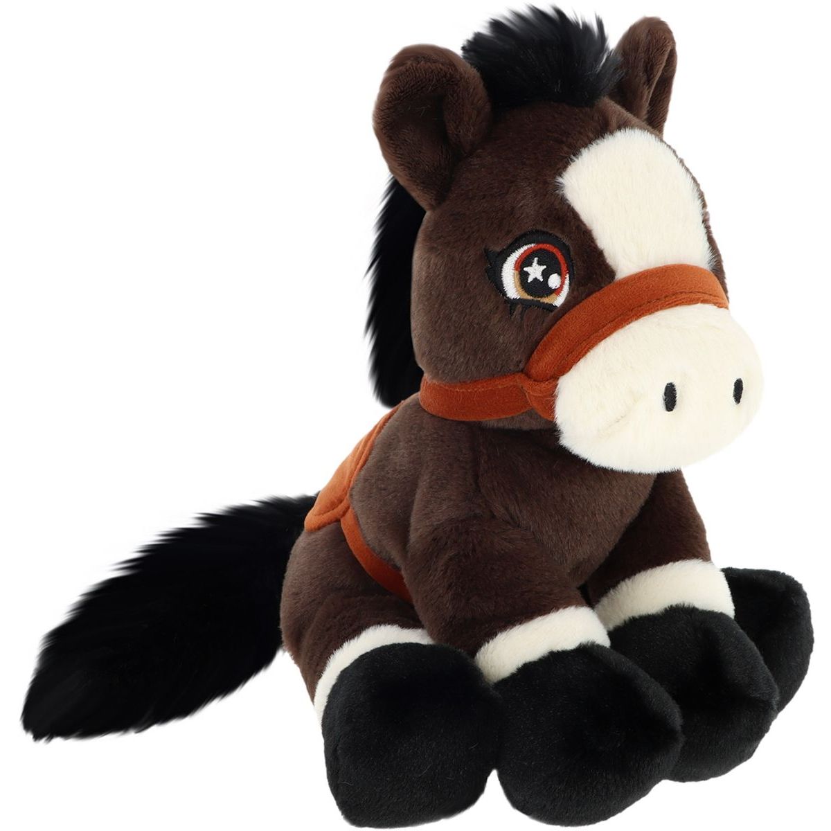 KEEL TOYS Keeleco Poník s ocasem 22 cm hnědý