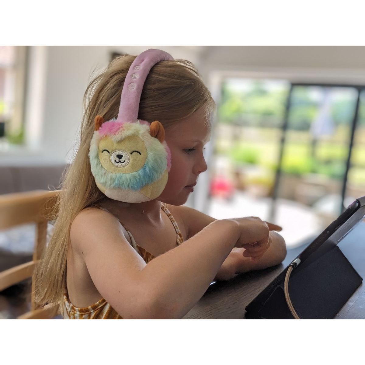 Lazerbuilt Squishmallows Plush Bluetooth Headphones - Leonard