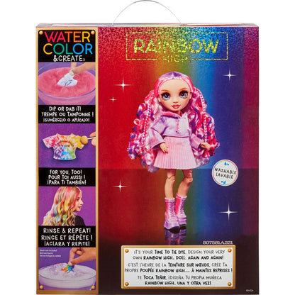 Rainbow High WaterColor panenka fialové oči